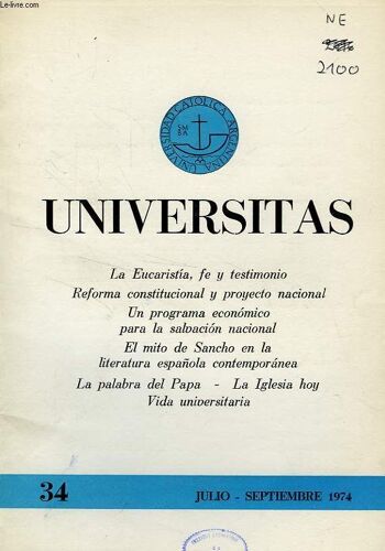 Universitas, Año 8, N° 34, Julio-Set. 1974