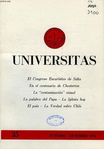 Universitas, Año 8, N° 35, Oct.-Dic. 1974