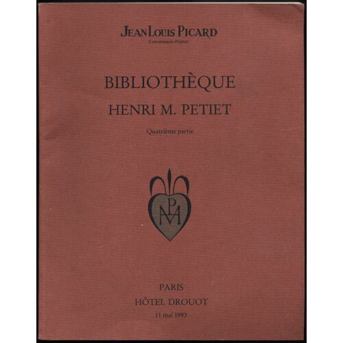 Bibliotheque Henri M. Petiet. 4e Partie. 11/05/1993.
