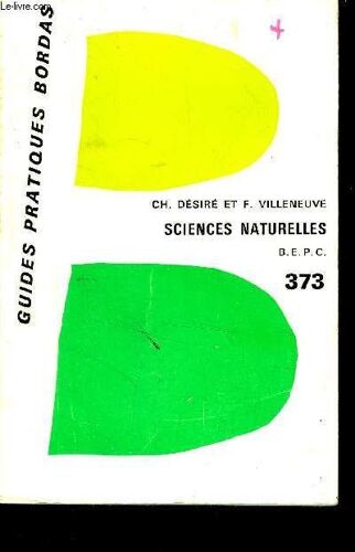 Sciences Naturelles Au B.E.P.C.