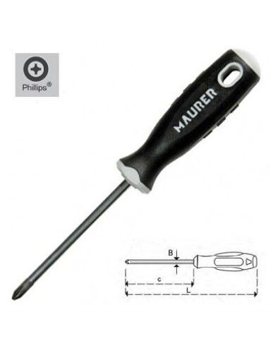 Tournevis Maurer Phillips 2 x 150