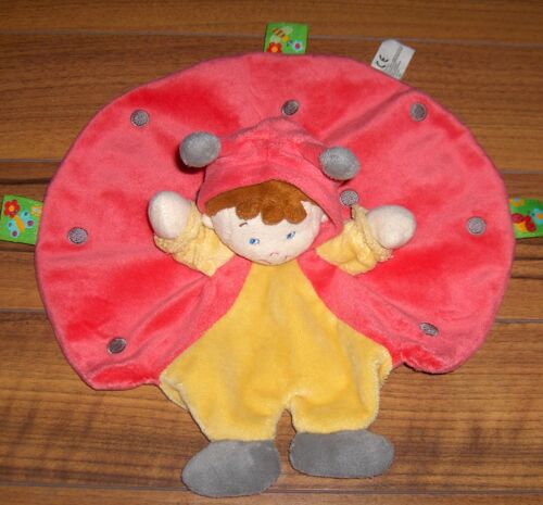 Doudou Garcon Bonhomme Deguise Cocinelle Coccinelle Coccinnelle Plat Rond