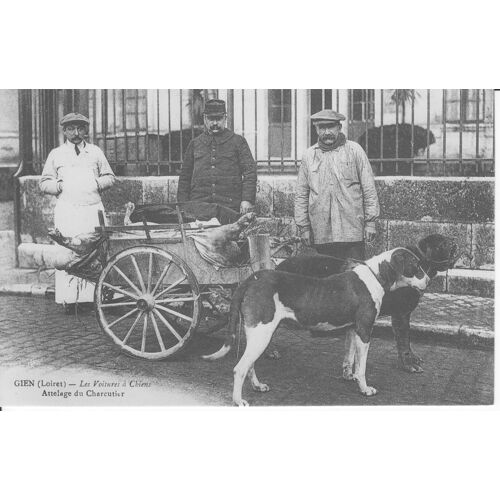 Gien - Attelage Du Charcutier " Voiture À Chien " - Réédition D'une Cpa - 1er Choix - Ref 060875
