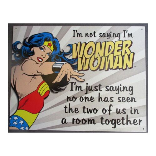 Plaque Humour Wonder Woman Est Ce Moi ? Tole Affiche Metal