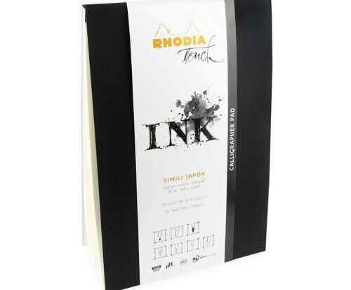 Rhodia Skicák Pour Calligraphie (130g / M2 50list) - A4 Ivoire ,Marqueurs À Sec, Des Techniques De Dessin, Esquisse, Des Fournitures D'art