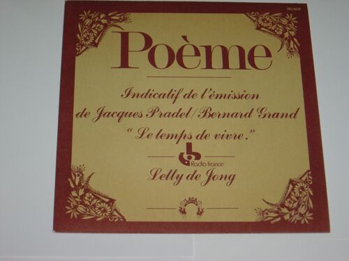 Poème  Indicatif De L'émission "Le Temps De Vivre"