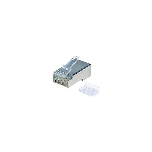 Intellinet RJ45 Modular Plugs Pro Line, Cat6A, STP, 3-prong, for solid & stranded wire, 50 µ gold-plated contacts, 70 pack - Connecteur de réseau - RJ-45 (M) - STP - CAT 6a (pack de 70)
