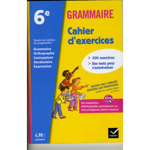 Grammaire Cahier D'exercices 6e