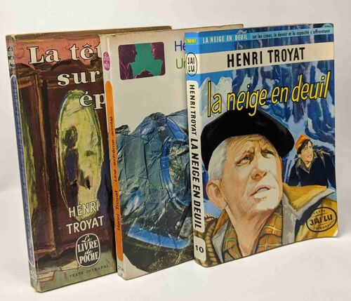 La Neige En Deuil + Une Extrême Amitié + La Tête Sur Les Épaules --- 3 Livres