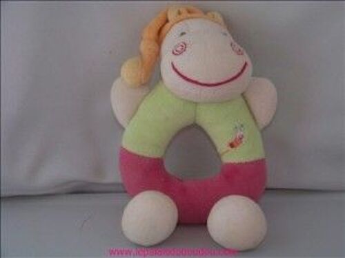 Doudou Peluche Hippopotame Adelaide Kiabi Hochet