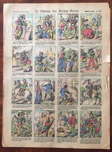 Le Château Des Roches Noires, Imagerie Pellerin, Imagerie D'epinal N° 703