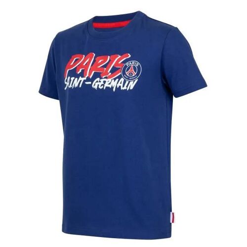 8 Ans - T-Shirt Enfant - Paris Saint Germain - Psg - Bleu - Manches Courtes - Respirant