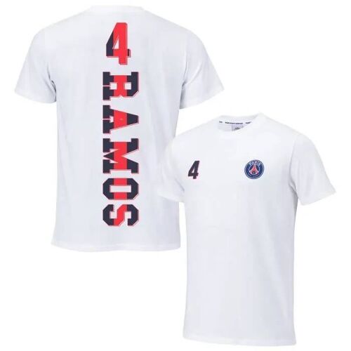 - T-Shirt - Paris Saint Germain - Sergio Ramos - Blanc - Adulte - Football