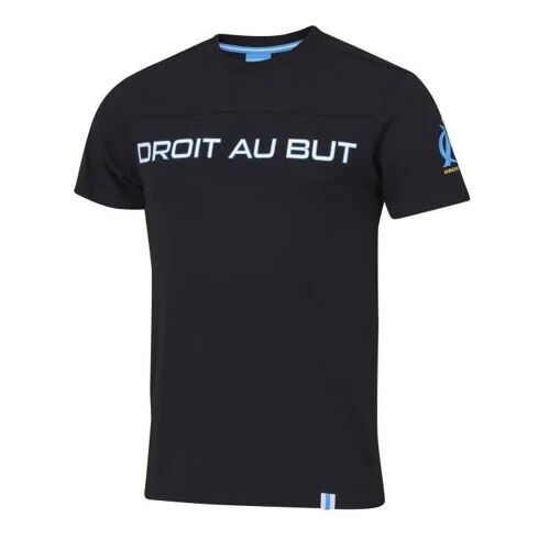 Xl - T-Shirt - Olympique De Marseille - Om - Noir - Manches Courtes - Adulte