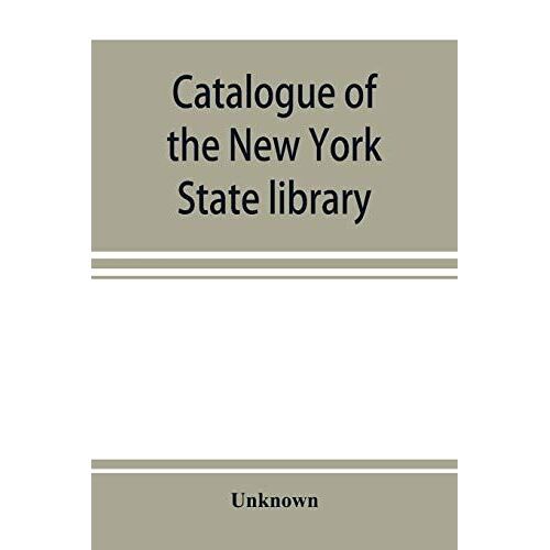 Catalogue Of The New York State Library, 1872. Subject-Index Of The General Library