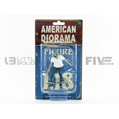 American Diorama 1/18 - Figurines Skateboarder Figure 2 - 38241-American Diorama