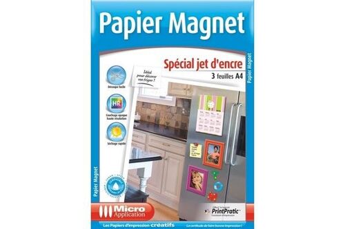 Micro APP Papier créatif magnétique - 3 feuilles