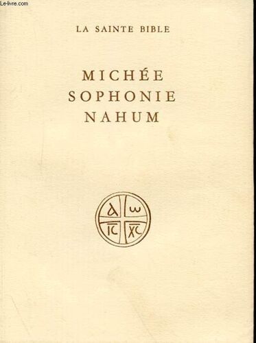 Michee, Sophonie, Nahum