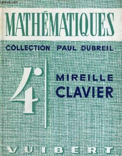 Mathematiques - Speciment - Classe De Quatrieme Lycees Et Colleges D'enseignement General