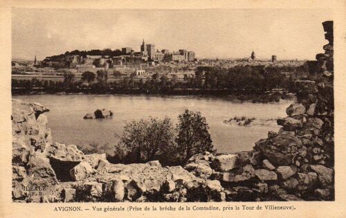 Carte Postale Ancienne - Avignon - Vue Générale (Prise De La Brêche De La Comtadine, Près La Tour Villeneuve)