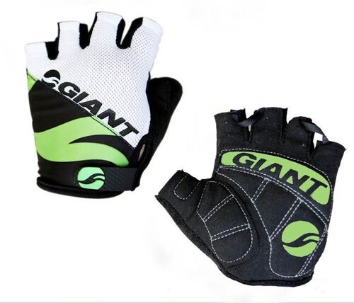Cyclisme Anti Slip Sweat Hommes Femmes Demi Doigt Gants Vtt Respirant Shock Sports, Vert Gris L