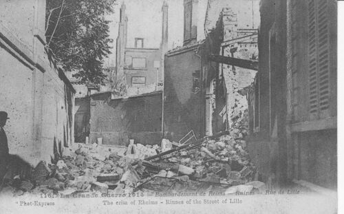 Reims - Les Ruines De La Rue De Lille - Tbe - Ref 060797