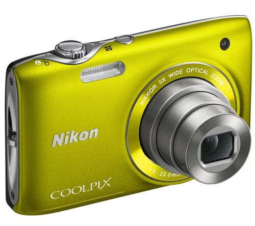 Nikon Coolpix S3100 - Appareil photo numérique - compact - 14.0 Mpix - 5 zoom optique x - jaune