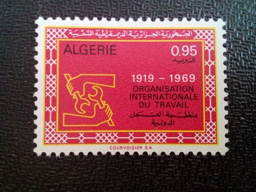 Timbre Algerie Yt 493 50e Anniversaire De L'oit 1969 ( 030804 )