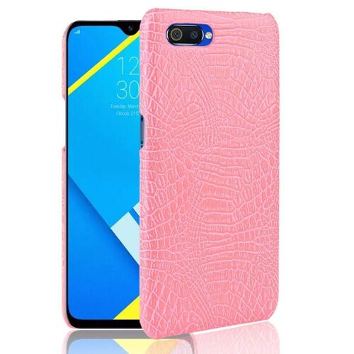 Étui Pour Classique Élégant Realme C2/Oppo A1k Anti Éraflure Compatibilité Mode Classique D'alligator Housse De Protection - Couleur Rose