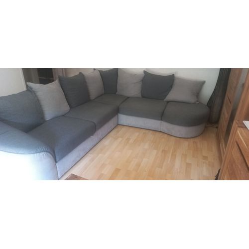 Canape D Angle En Tissu Gris