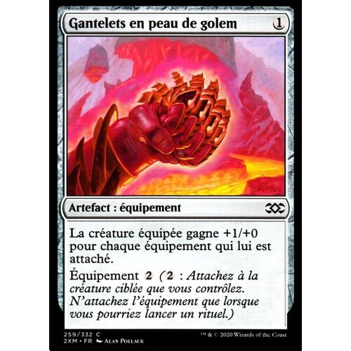 Gantelets En Peau De Golem - Mtg - Double Masters - C - 259/332