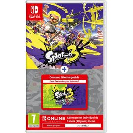 Splatoon 3 + Pass d'extension (code de téléchargement) + 1 Abonnement 3 mois Nintendo Switch Online