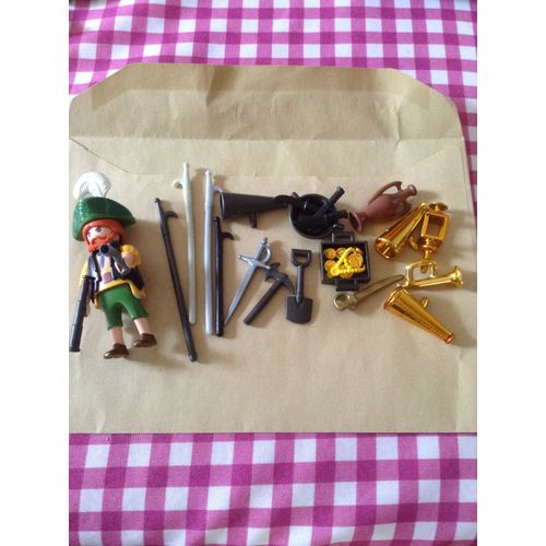 Lot Playmobil Pirate Avec Son Trésor Et Ses Accessoires