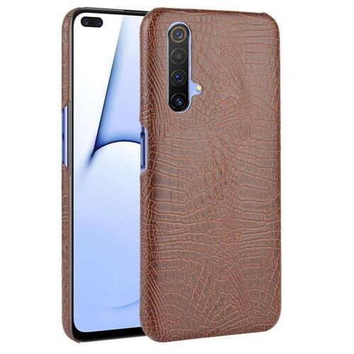 Classique Élégant Étui Pour Realme X3 Anti Éraflure Compatibilité Housse De Protection Mode Classique D'alligator - Le Brun