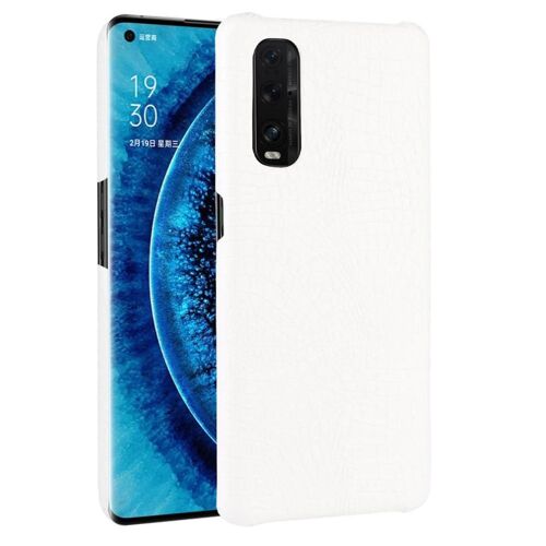 Classique Élégant Étui Pour Oppo Trouver X2 Mode Classique D'alligator Compatibilité Anti Éraflure Housse De Protection - Blanc