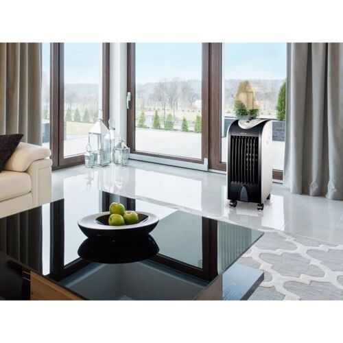 rafraichisseur d'air avec humidificateur noir gris