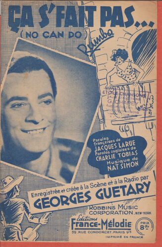 Ça S'fait Pas Georges Guétary