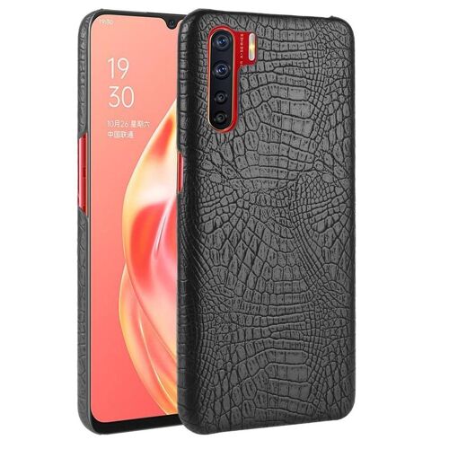 Classique Élégant Étui Pour Oppo A91 Anti Éraflure Compatibilité Housse De Protection Mode Classique D'alligator - Noir