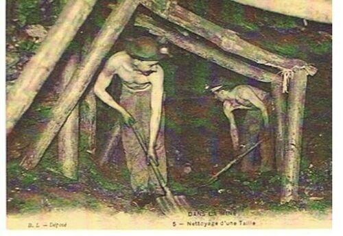 Dans La Mine " Nettoyage D'une Taille " - 1er Choix - Ref 060 536