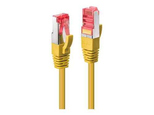 Lindy - Cordon de raccordement - RJ-45 (M) pour RJ-45 (M) - 3 m - SFTP, PiMF - CAT 6 - moulé, sans crochet - jaune