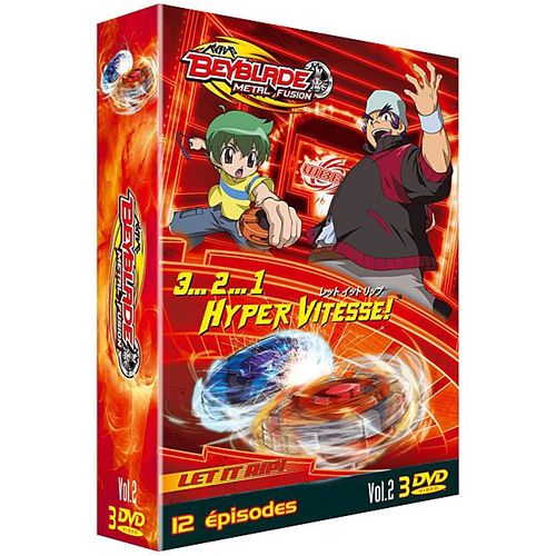 Beyblade Metal Fusion - 3...2...1 Hyper Vitesse ! - Coffret N° 2 (3 Dvd) - Pack