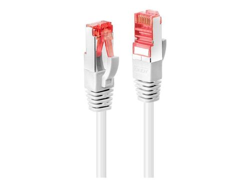 Lindy - Cordon de raccordement - RJ-45 (M) pour RJ-45 (M) - 30 m - SFTP, PiMF - CAT 6 - sans crochet - blanc
