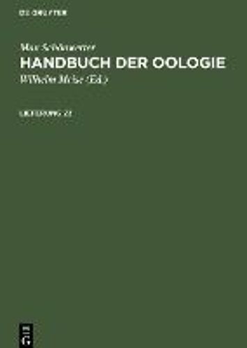 Max Schönwetter: Handbuch Der Oologie. Lieferung 23
