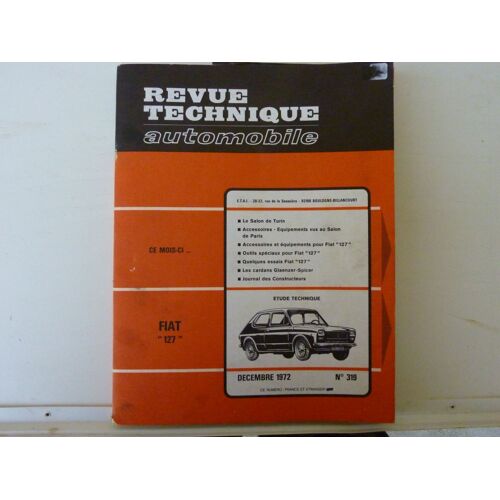 Revue Technique Automobile Fiat 127 319