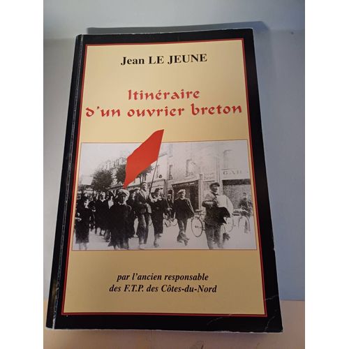 Livre Itinéraire D'un Ouvrier Breton, Dédicacé