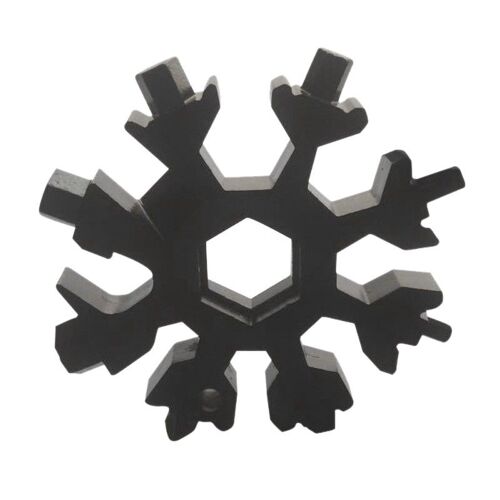 Tournevis à tête plate en forme de flocon de neige, tournevis multifonctionnel en acier inoxydable, porte-clés, Gadget de cuisine