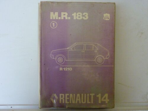 Manuel De Réparation Renault 14 183