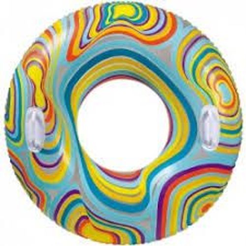 Bouée Ronde Multicolore - 2 Poignées - 97 Cm