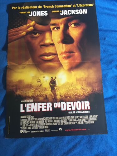 Affiche Originale De Cinema L'enfer Du Devoir William Friedkin Format 40 X 60 Cm