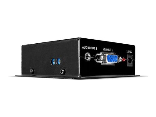 LINDY Cat.6 2 Port VGA Receiver - Prolongateur audio/vidéo - récepteur - jusqu'à 300 m